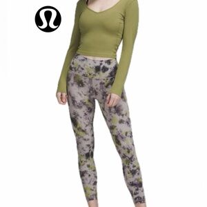 LULULEMON 🍋 Women’s Radial Tie Dye Purple/Green Align High Rise 23” Size 8